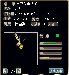 满级虎头蜂，加敏